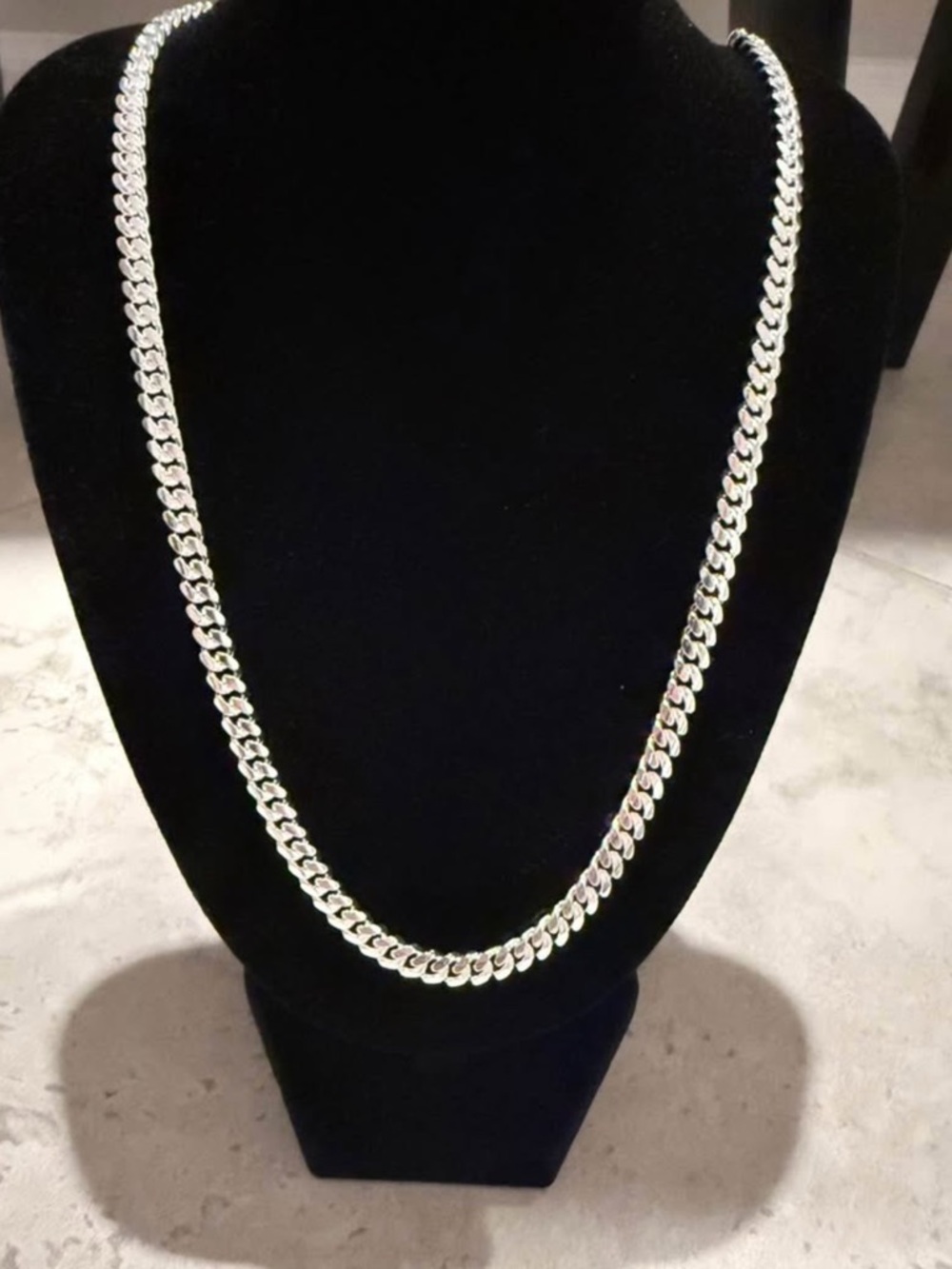 Solid 925 Silver Miami Cuban Chain Necklace 22in, 97grams, 8.7MM